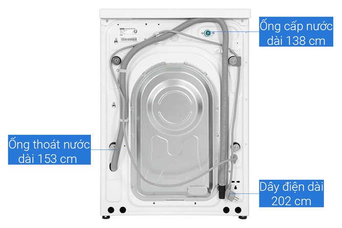 Máy giặt sấy Samsung Bespoke AI Inverter WD14BB944DGMSV giặt 14 kg – sấy 8 kg